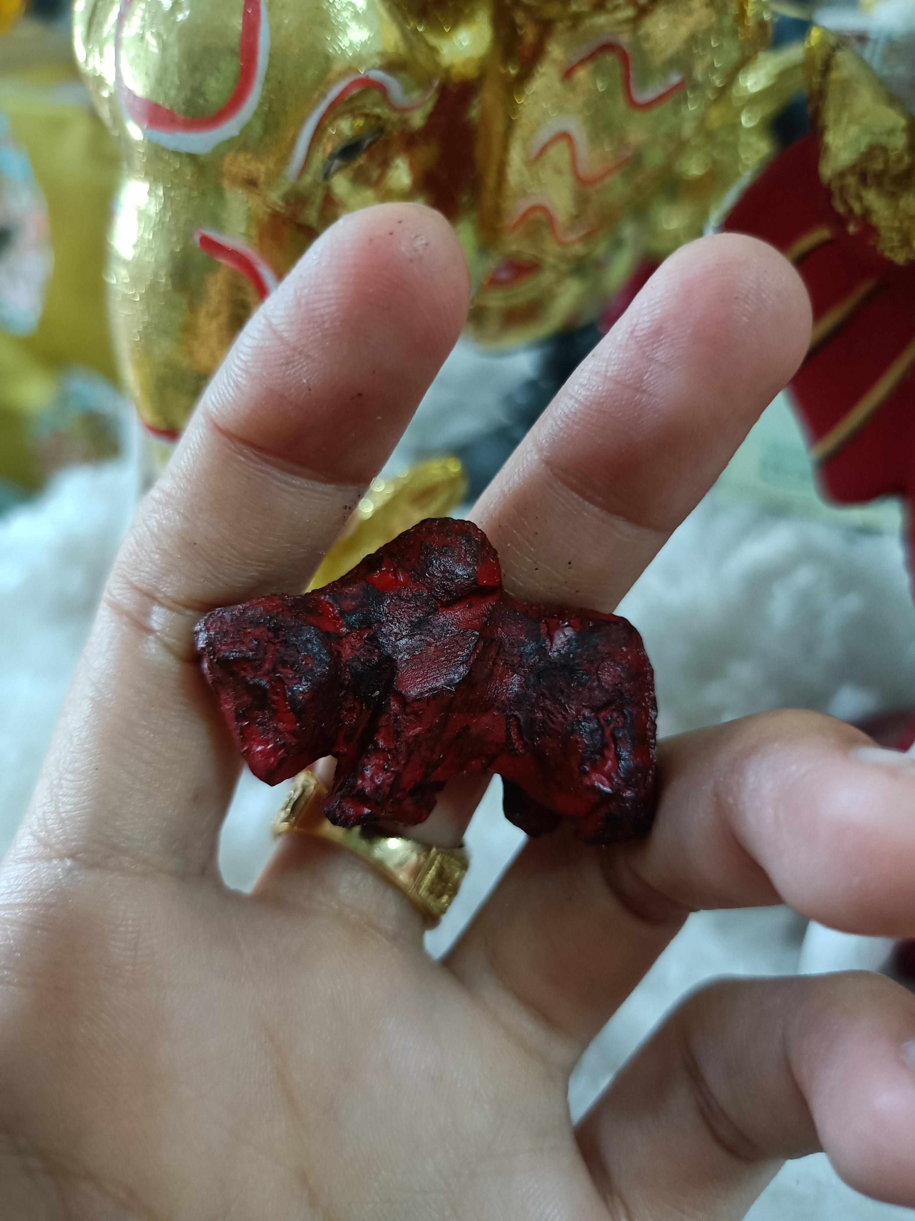 วัวธนูพญาโครัตนมงคล (แบบไม่มีจาร) วัดโพธิผักไห่ หลวงพ่อเล็ก (เลี่ยมกันน้ำ)วัดท่าขนุนพุทธาภิเษก