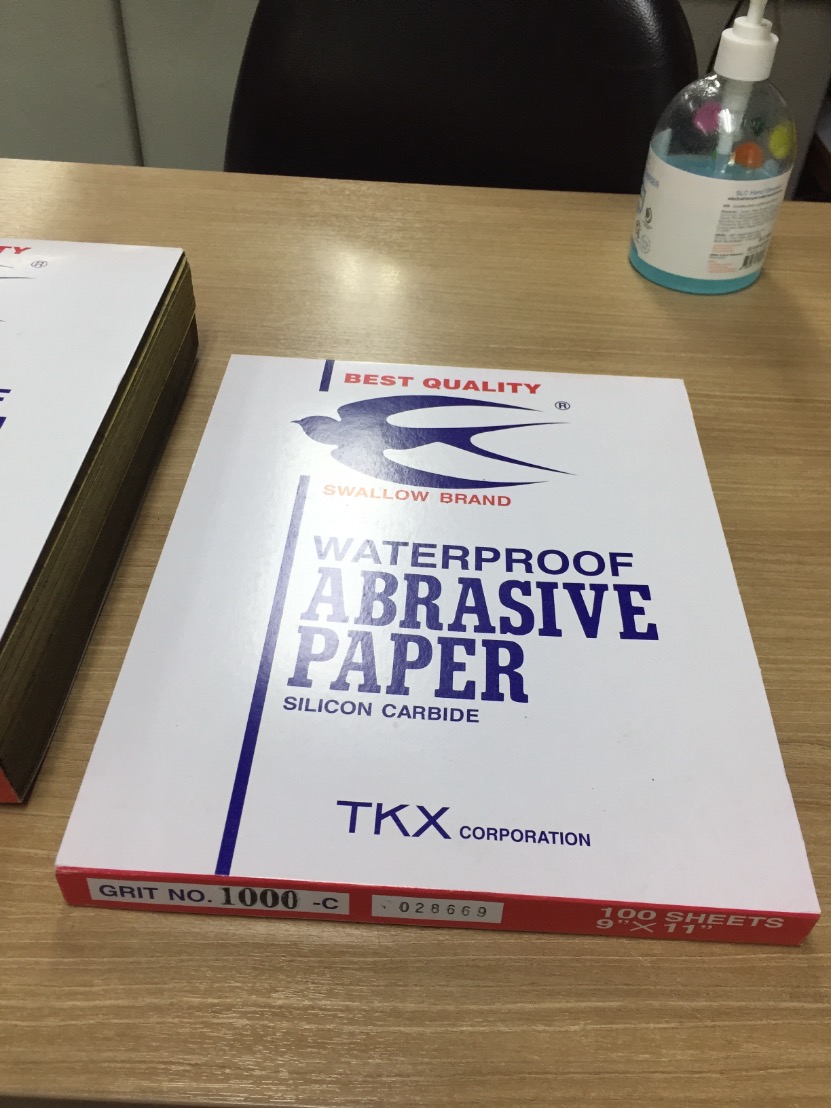 กระดาษทรายน้ำ ตรานกนางแอ่น ญี่ปุ่น คุณภาพดี SANDPAPER ขนาด 9x11 นิ้ว