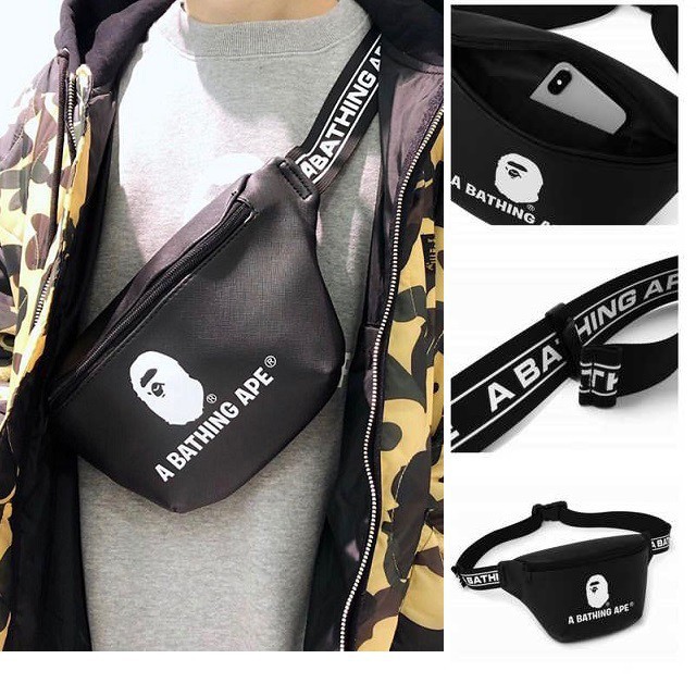 กระเป๋าคาดอก A Bathing Ape Hip Bag Collection พิเศษ จากญี่ปุ่น กระเป๋าสะพายข้าง กระเป๋าคาดเอว ของใหม่ ของแท้ พร้อมส่ง