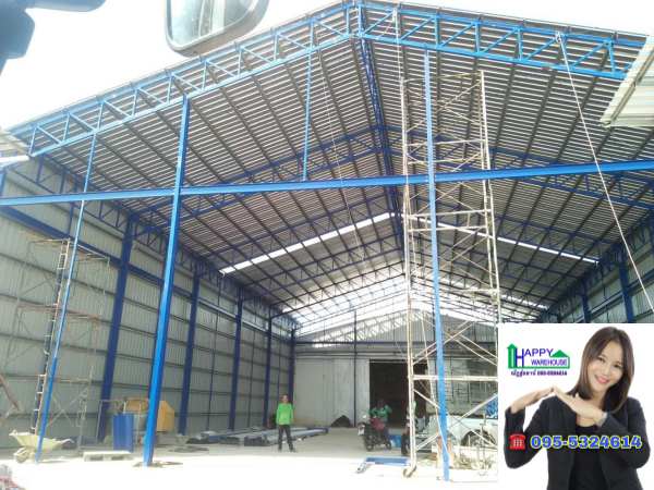รับสร้างโกดัง สิงห์บุรี ขนาด18.55x30x8.00 เมตร
