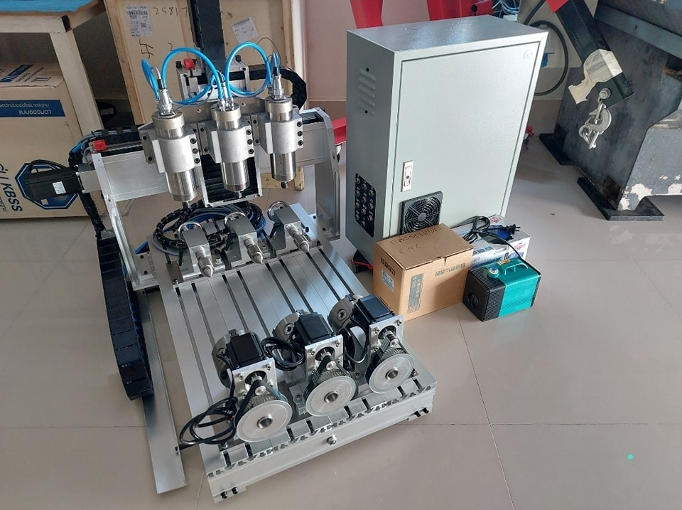 CNC4060 3Head 3Rotary