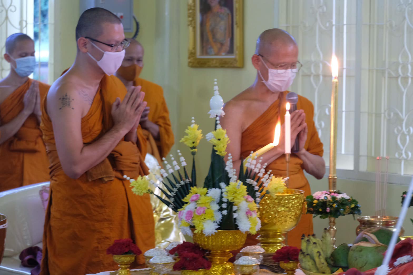 ธงท่านปู่พระอินทร์(ธงเขียว)(ผืนเล็ก) วัดบ้านห้วยน้ำขาว ปี ๖๓ (ลพ.เล็ก ลพ.บ๊ะ ร่วมเสก)