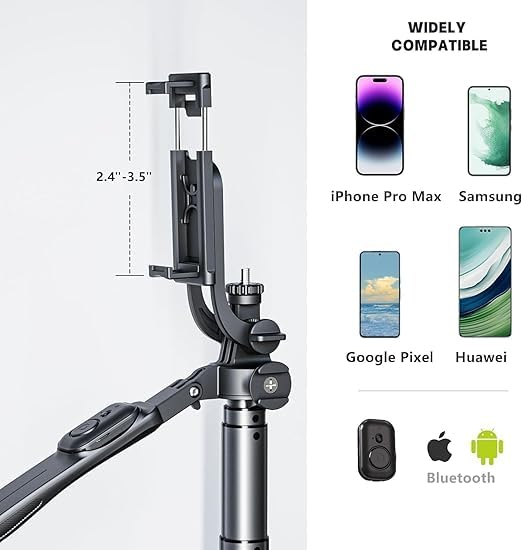 ไม้เซลฟี่ ขาตั้งกล้อง R16 พับได้ รีโมท 15M 170CM Selfie Stick Tripod