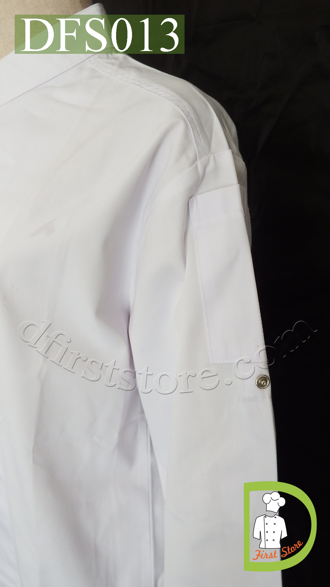 DFS013 Chef Uniform ชุดเชฟสากล (white, สีขาว)
