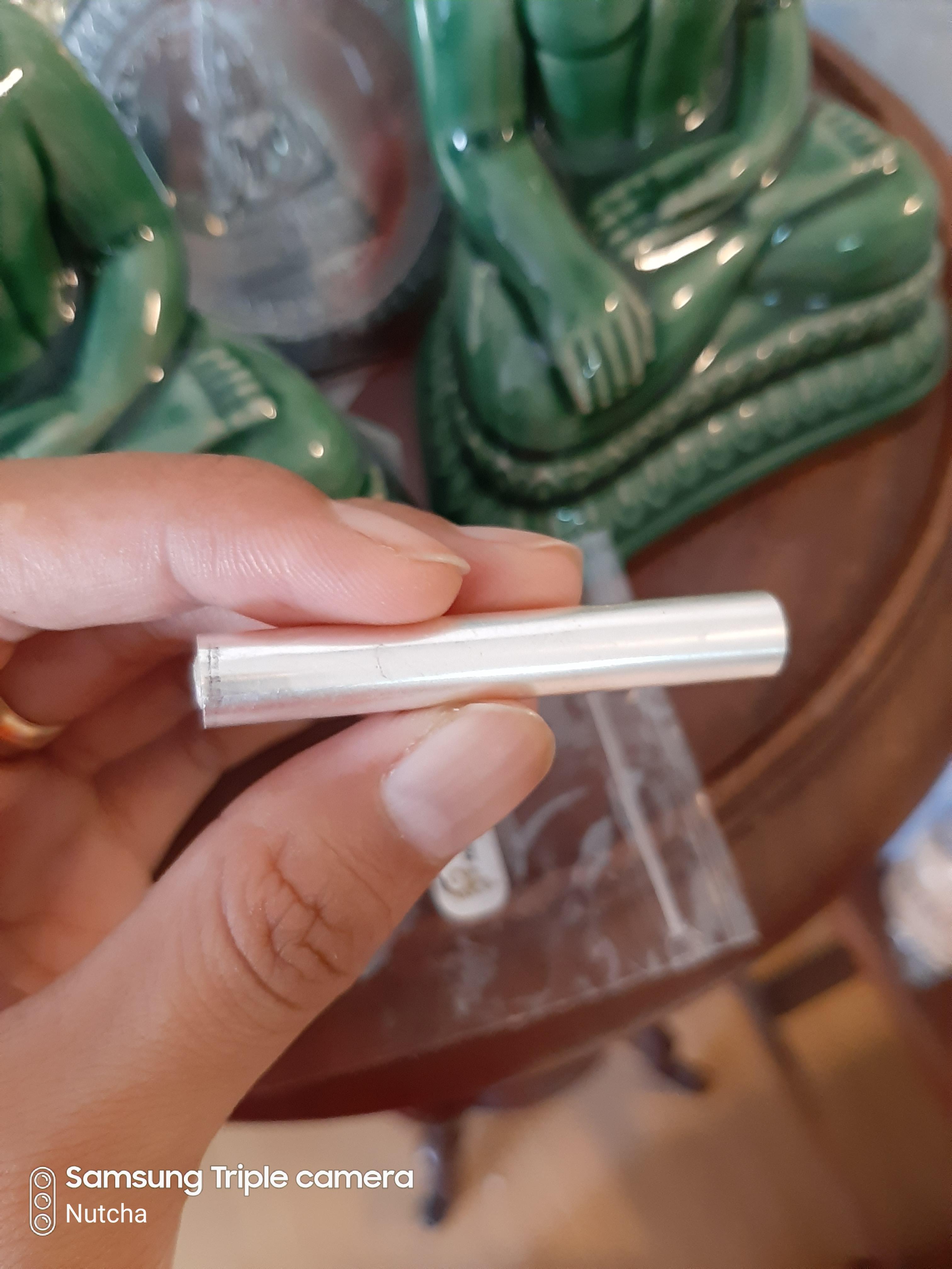 ตะกรุดมหาสะท้อน รุ่น 5 วัดท่าขนุน เลี่ยมทอง พร้อมซองสติ๊กเกอร์เดิม