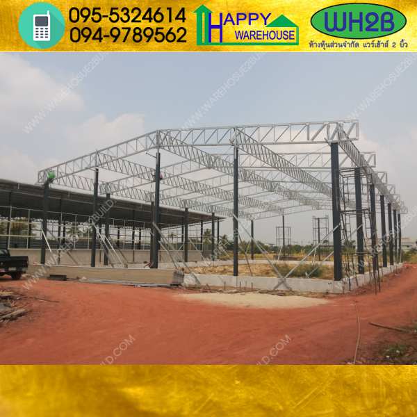 รับสร้างโกดังสำเร็จรูป สมุทรสาคร ขนาด15x40x6 เมตร