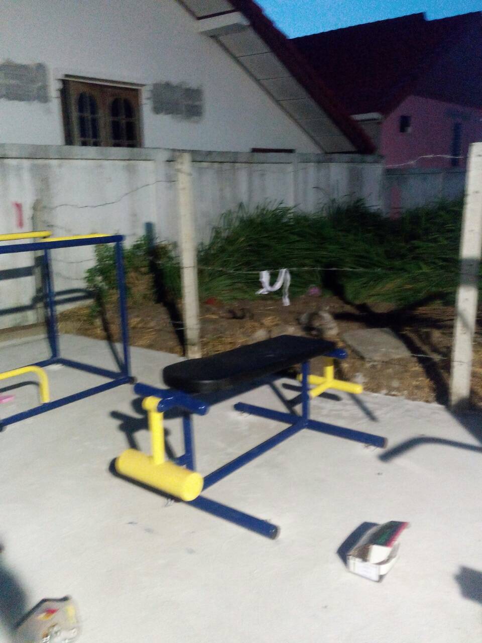 รหัส SM ผลงานติดตั้ง (อำเภอสำนารายณ์ จ.ลพบุรี) เครื่องออกกำลังกายกลางแจ้ง