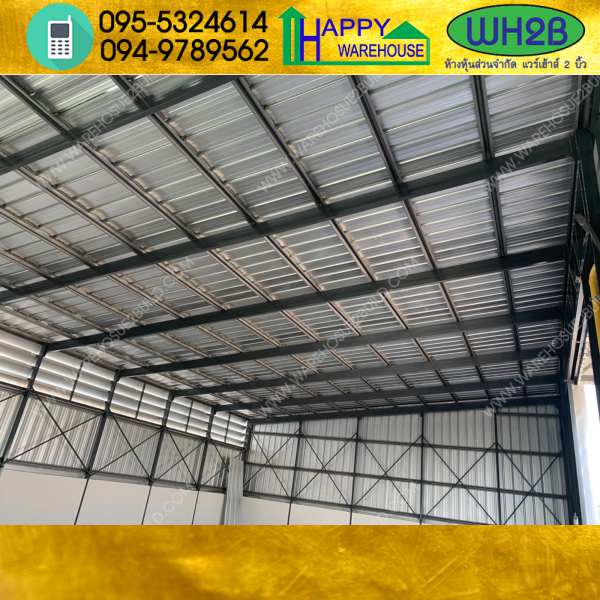 รับสร้างโกดังสำเร็จรูป วัชรพล ขนาด 9.60 x 14.40 x 5.00 m.