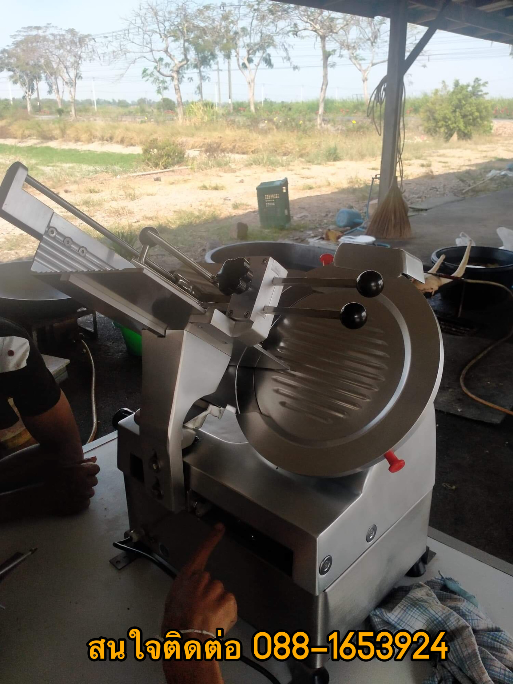 เครื่องสไลด์เนื้อ 12 นิ้ว อัตโนมัติ ออโต้ เนื้อ เนื้อชาบู เครื่องสไลด์เนื้อ เครื่องสไลด์ เครื่องหั่นเนื้อ