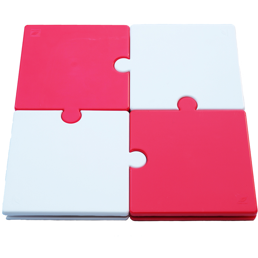 ชุดเซ็ต 4 แผ่น AntPad ชมพู-ขาว