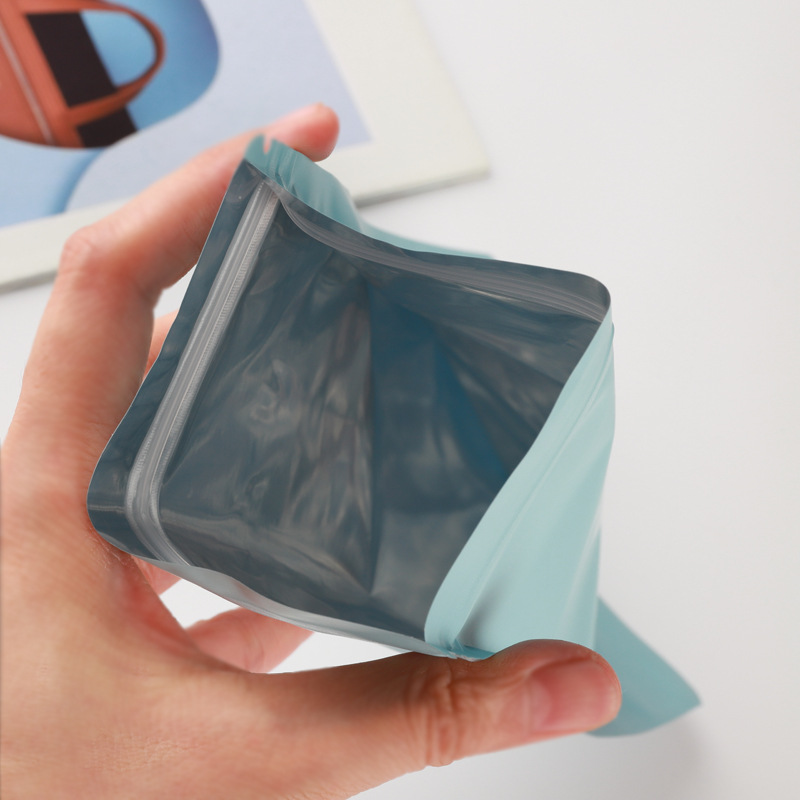 ถุงซิปล็อคก้นแบน ฟอยล์เนื้อด้าน (ตั้งไม่ได้)