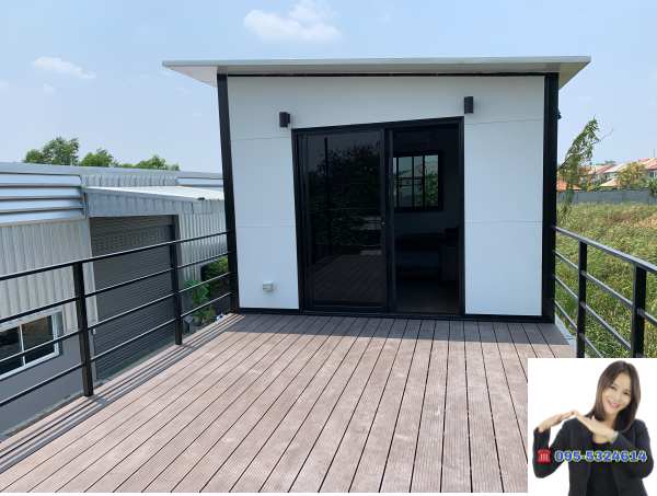 ออฟฟิศสำเร็จรูป บ้านสำเร็จรูป วัชระพล ขนาด3.50x10.00 เมตร 2 ชั้น