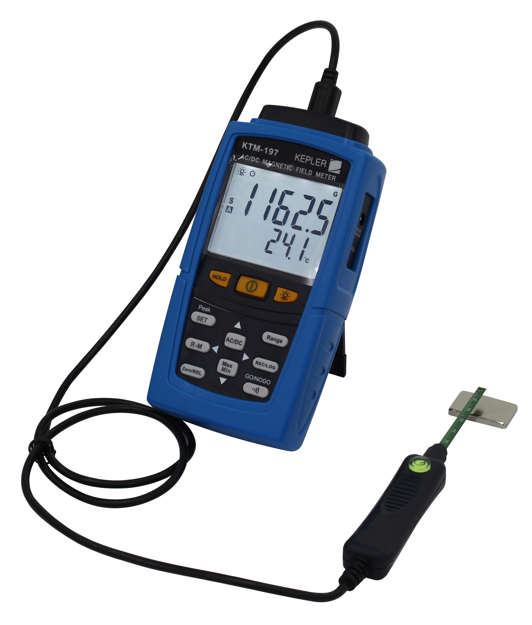 เครื่องวัดคลื่นสนามแม่เหล็กไฟฟ้า AC/DC (AC/DC Magnetic Field Meter) แบรนด์ : KEPLER รุ่น : KTM-197