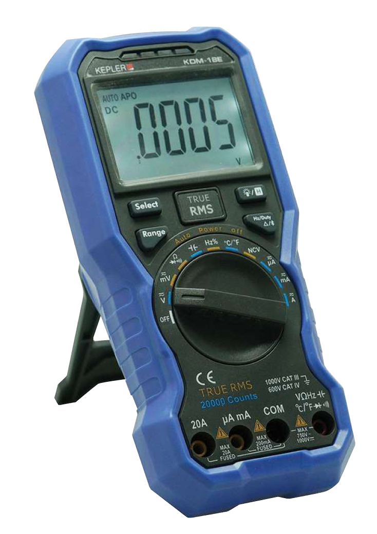ดิจิตอลมัลติเตอร์ (DIGITAL MULTIMETERS) KEPLER รุ่น KDM-18E