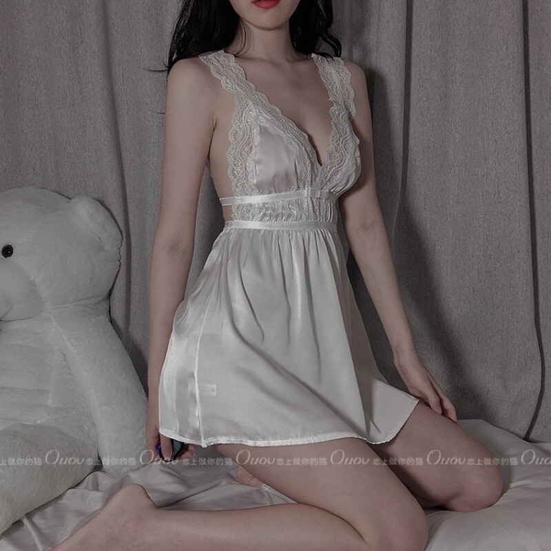 ชุดนอนเซ็กซี่ ชุดนอนไม่ได้นอน ชุดยั่วสามี กางเกงในเซ็กซี่ จีสตริง ชุดนอนซาติน ชุดนอนผู้หญิง