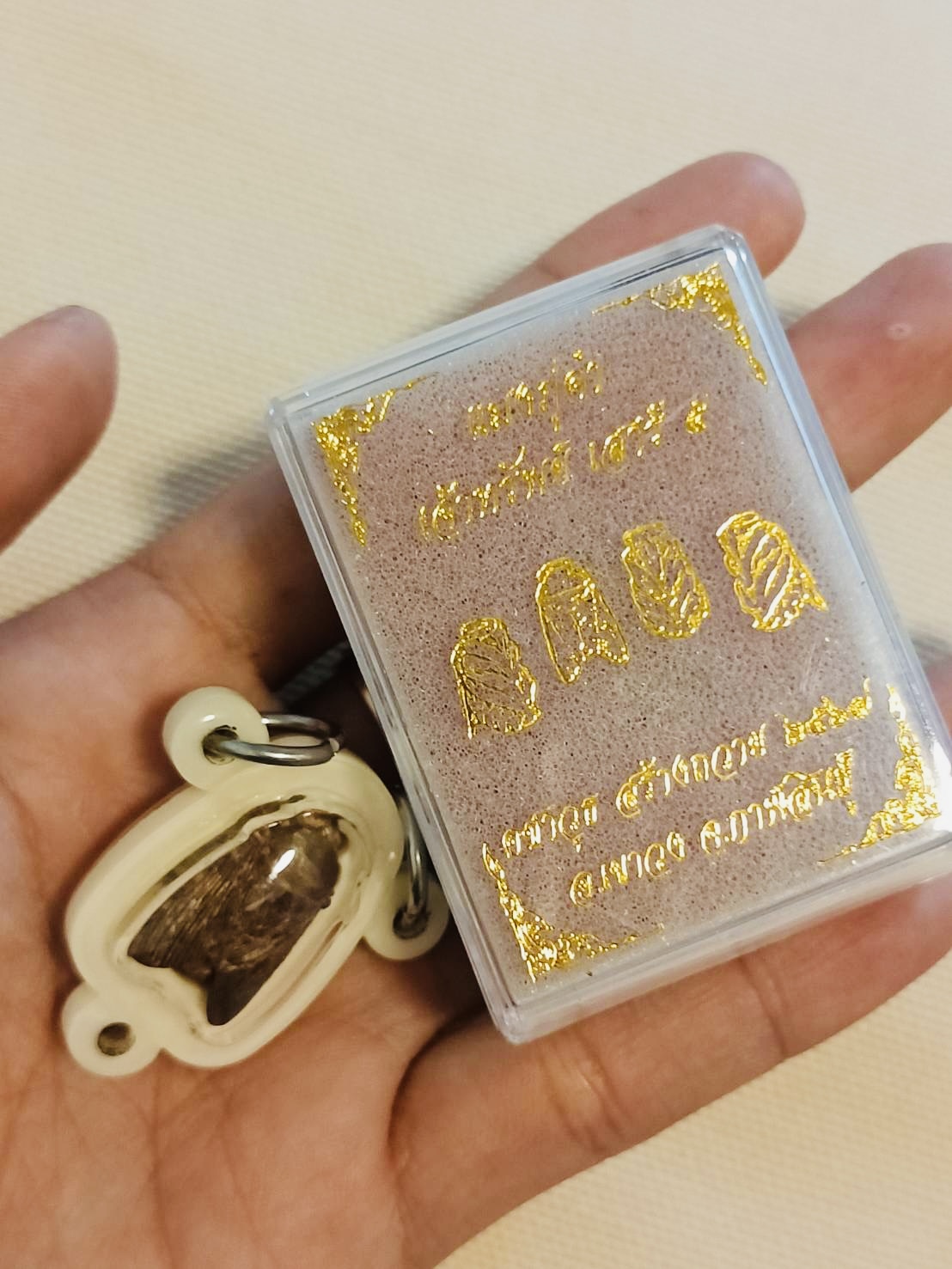 แมลงภู่คำ เจ้าทรัพย์ เสาร์ 5 เลี่ยมสามห่วง หลวงปู่ศิลา