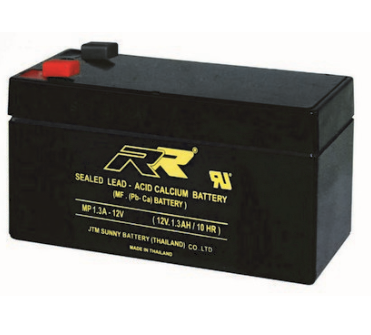 แบตเตอรี่ แห้ง 12V 1.3Ah RR SLA BATTERY MP 1.3A-12V