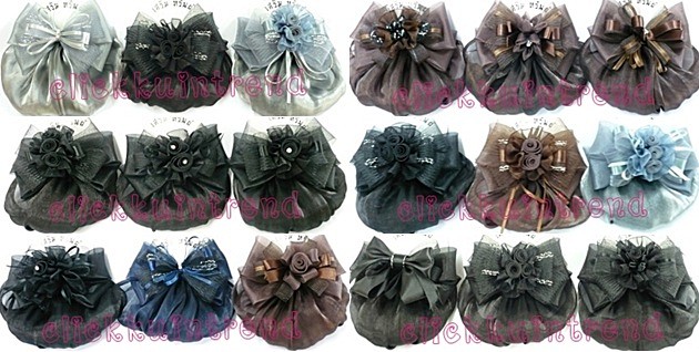 เน็ตคลุมผมเกล้า ขายส่ง ขนาดใหญ่ เซต 10 ชิ้น (ผ้าคลุมผ้าไหม) คละสี