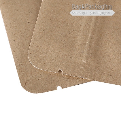 ถุงซิปก้นแบน กระดาษคราฟท์ (ตั้งไม่ได้)