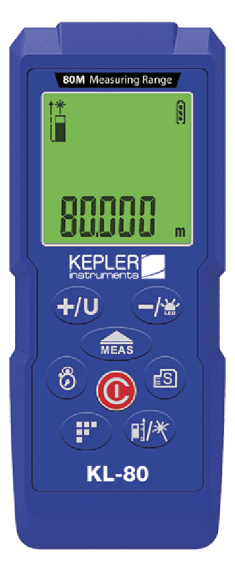 เครื่องวัดระยะทางแบบเลเซอร์ (Laser Distance Meter) แบรนด์ : KEPLER รุ่น : KL-80