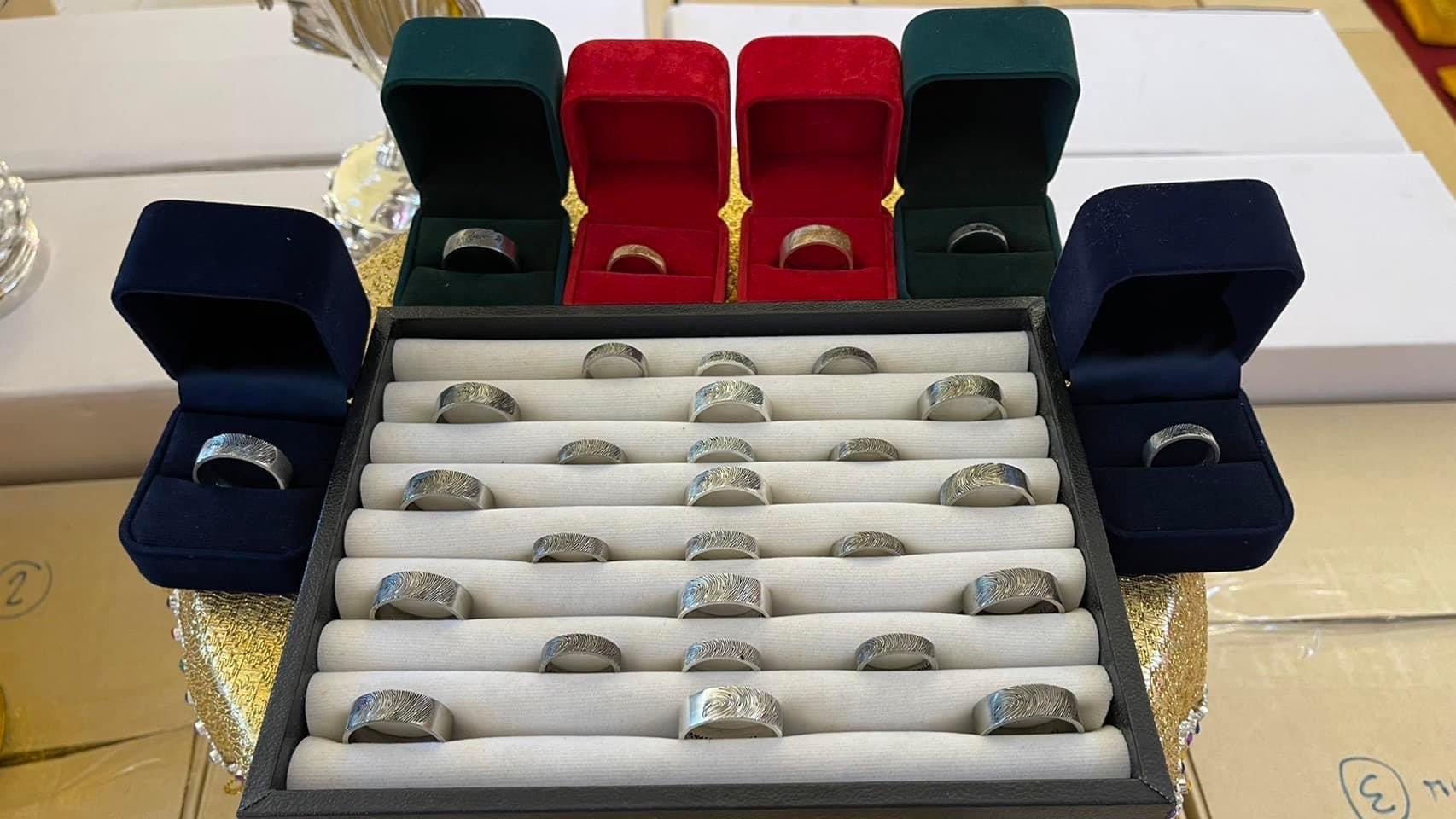 แหวนลายมือพระราชพรหมยาน (ลพ.ฤาษีลิงดำ) เนื้อซิลเวอร์พลัส ไซส์ 50