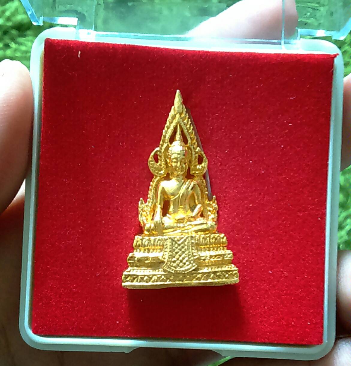 สมเด็จองค์ปฐมลอยองค์ เนื้อชุบทอง ปี 53 วัดศาลพันท้ายนรสิงห์