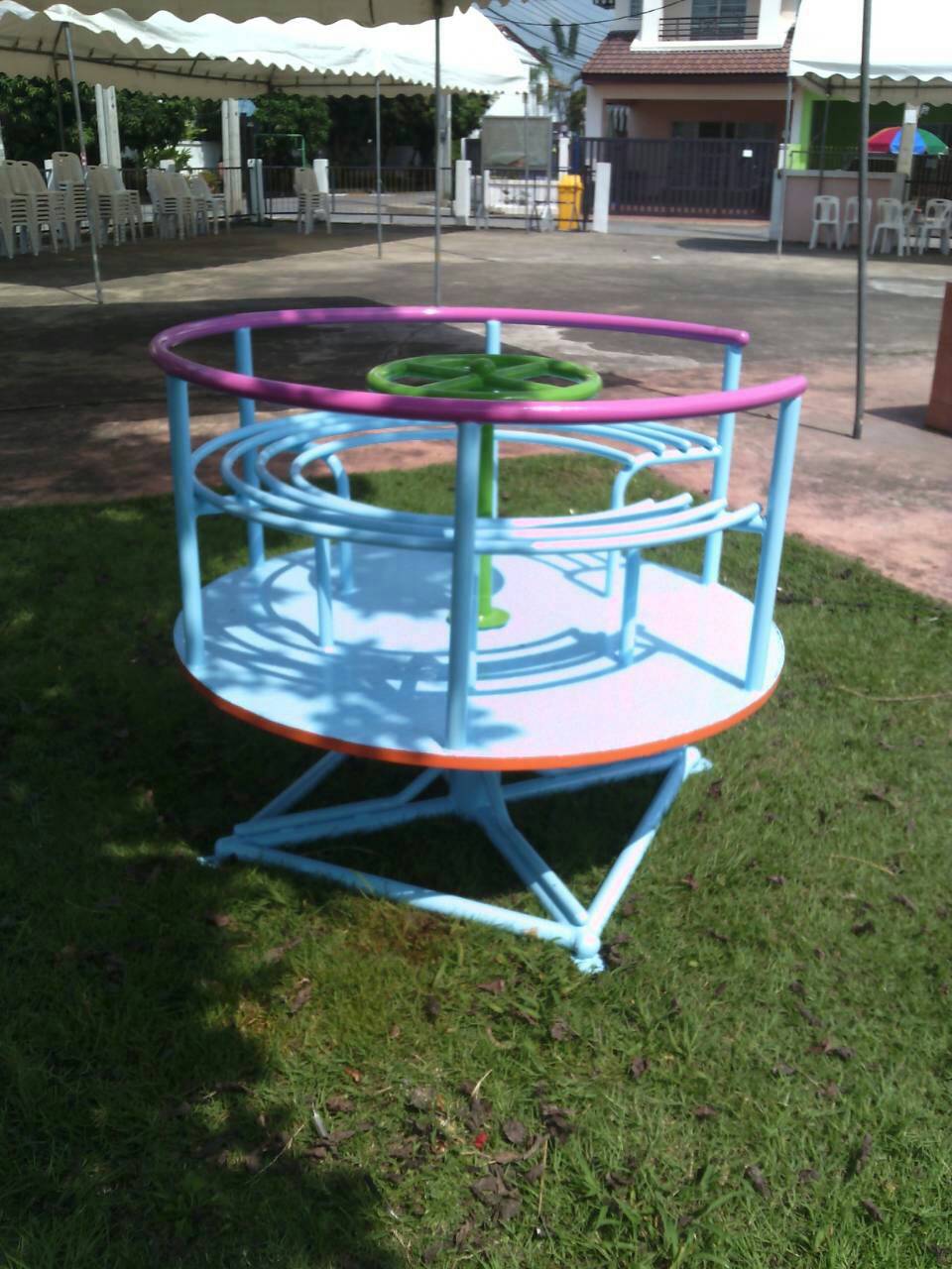 รหัส PG ผลงานติดตั้ง (หมู่บ้านซื่อตรง-บางบัวทอง จ.นนทบุรี) เครื่องเล่นสนามกลางแจ้งสำหรับเด็ก