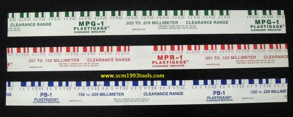 CLEVITE พลาสติกเกจ วัดเคลียเรนซ์ PLASTIGAGE clearance indicator