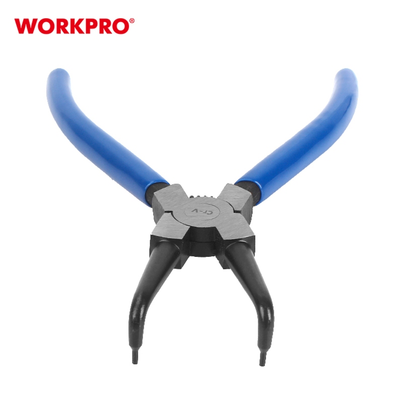 WORKPRO คีมหนีบแหวนปากงอ (CR-V) ขนาด 7 นิ้ว รุ่น WP231083
