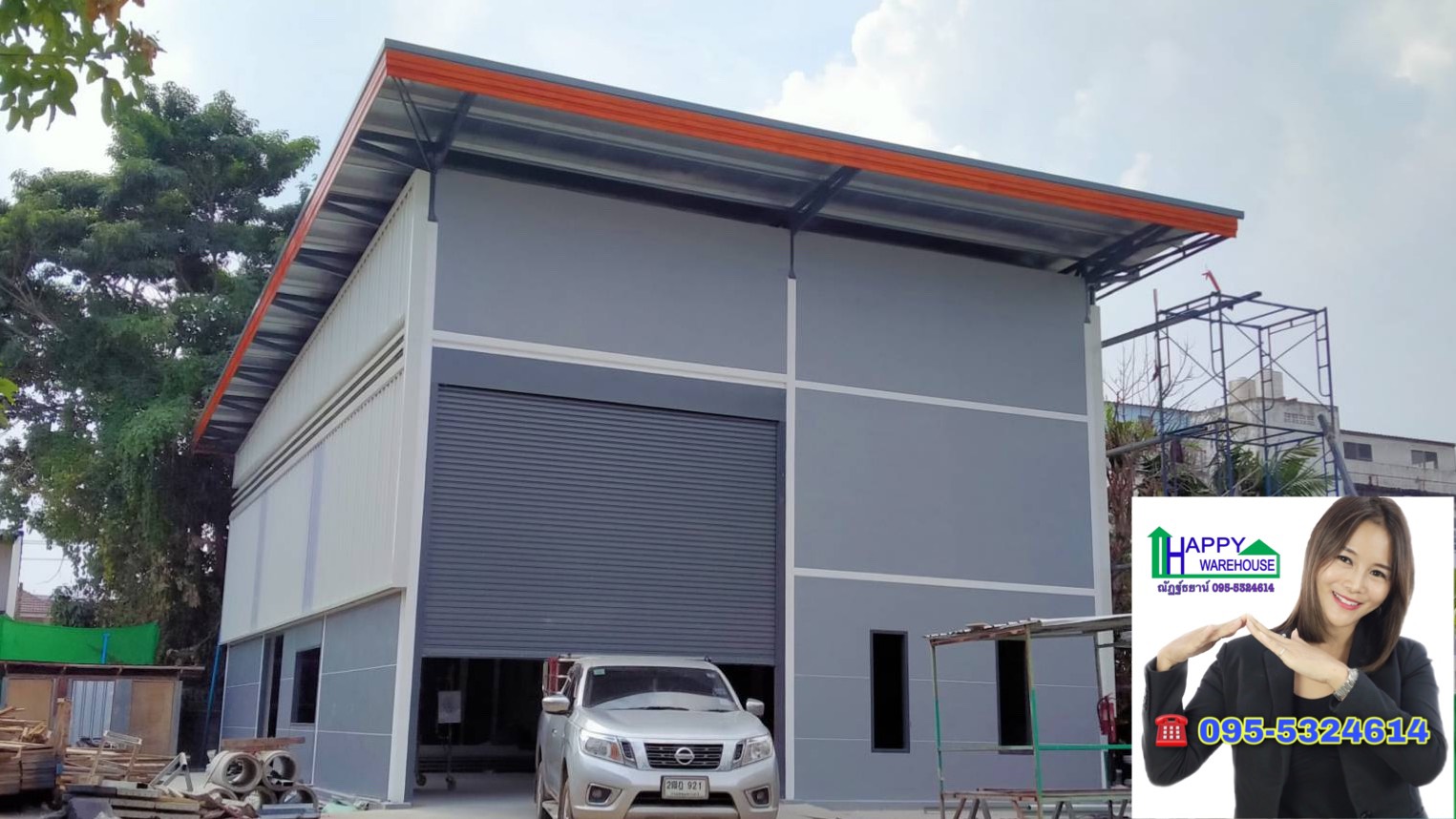 รับสร้างโกดัง นวมินทร์70 ขนาด10x16.00x6.00 เมตร