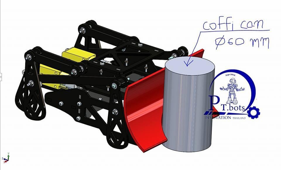 หุ่นยนต์ขาเดินดันกระป๋อง