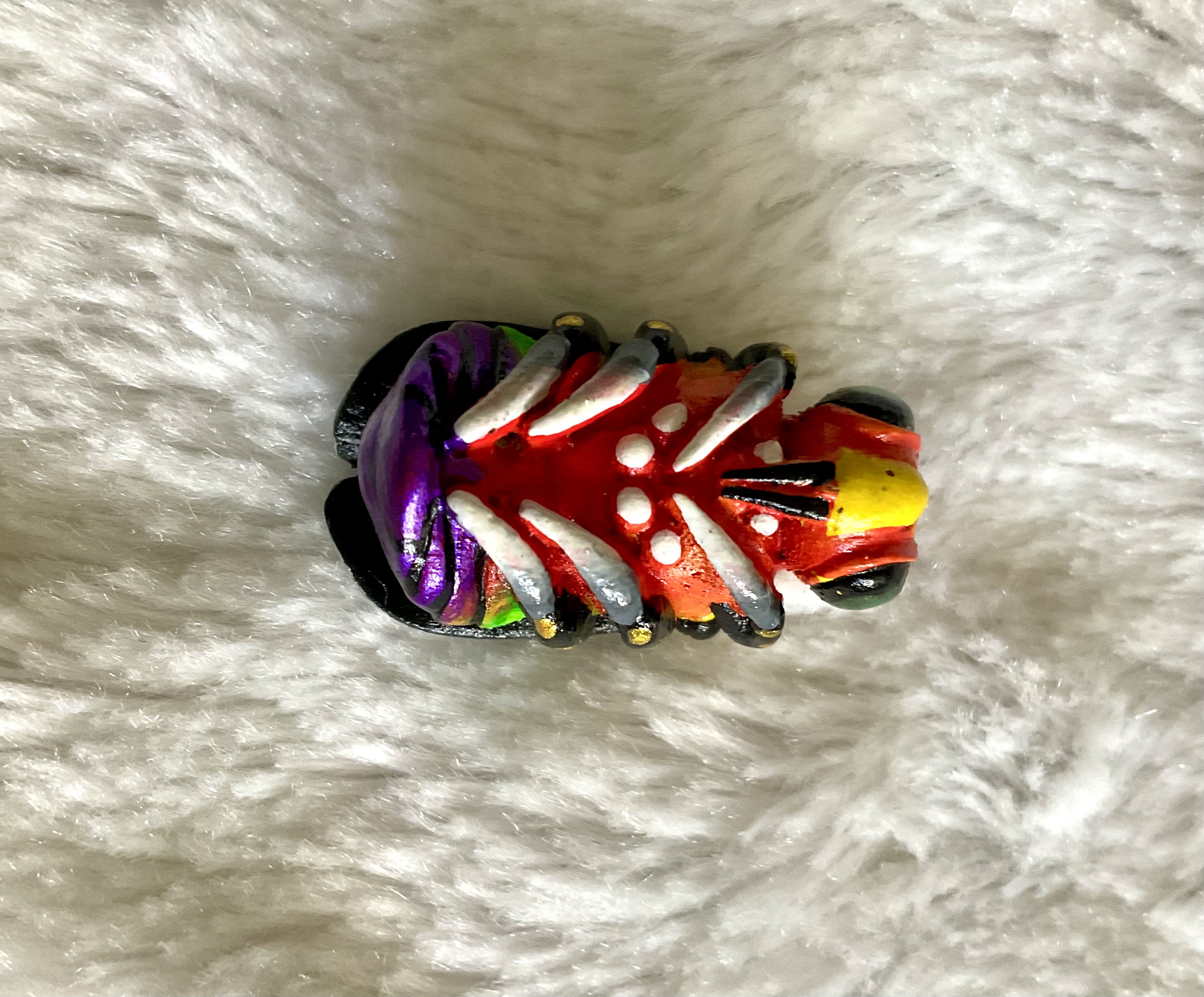 แมลงภู่คำจ่าฝูง ปรอทป่า (สีเขียว) วัดพระพุทธบาทถ้ำป่าไผ่ หลวงพ่อเล็ก พุทธาภิเษก