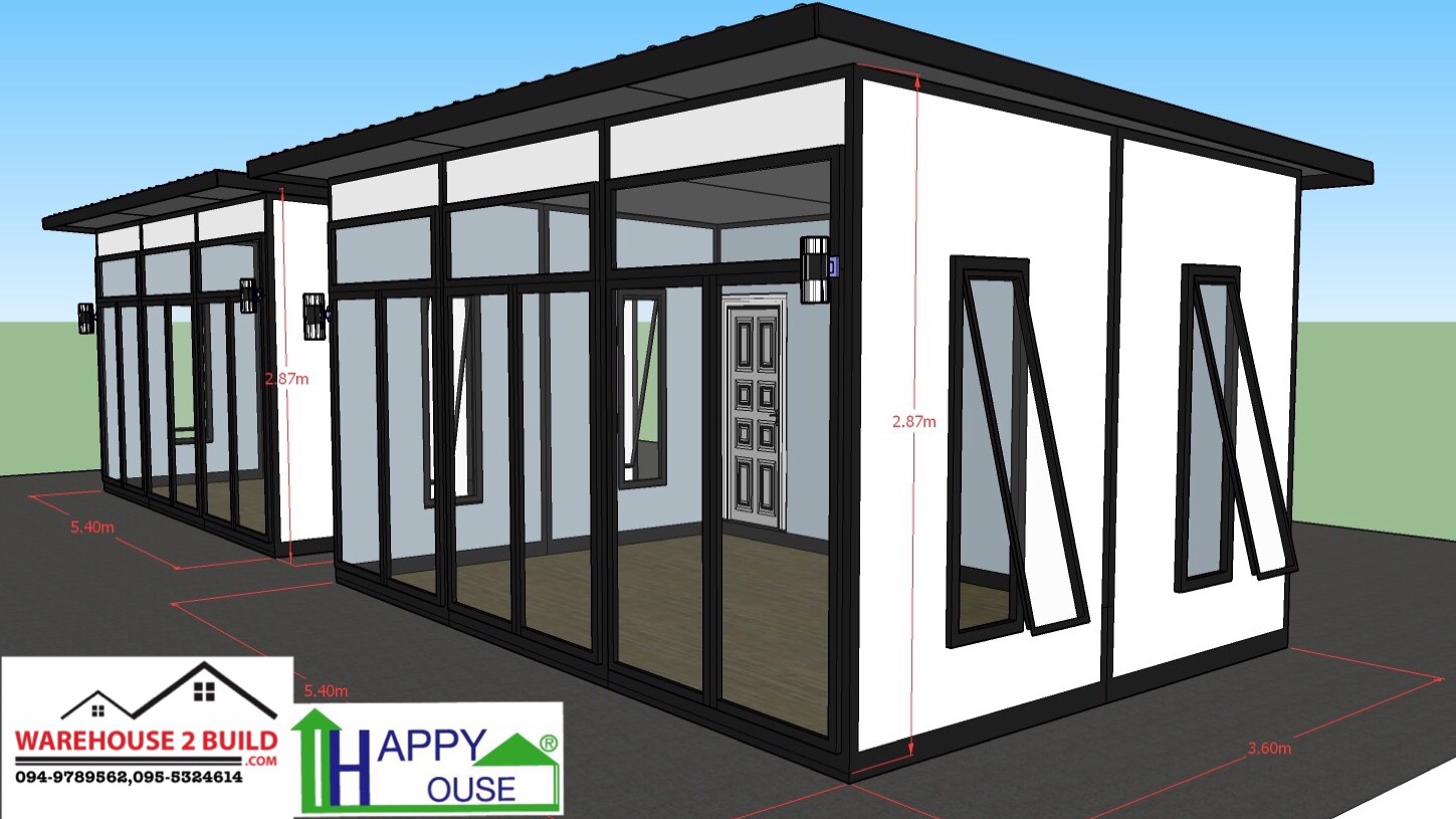 บ้านสำเร็จรูป บ้านน็อคดาวน์ สร้างออฟฟิศ happyhouse ND-09