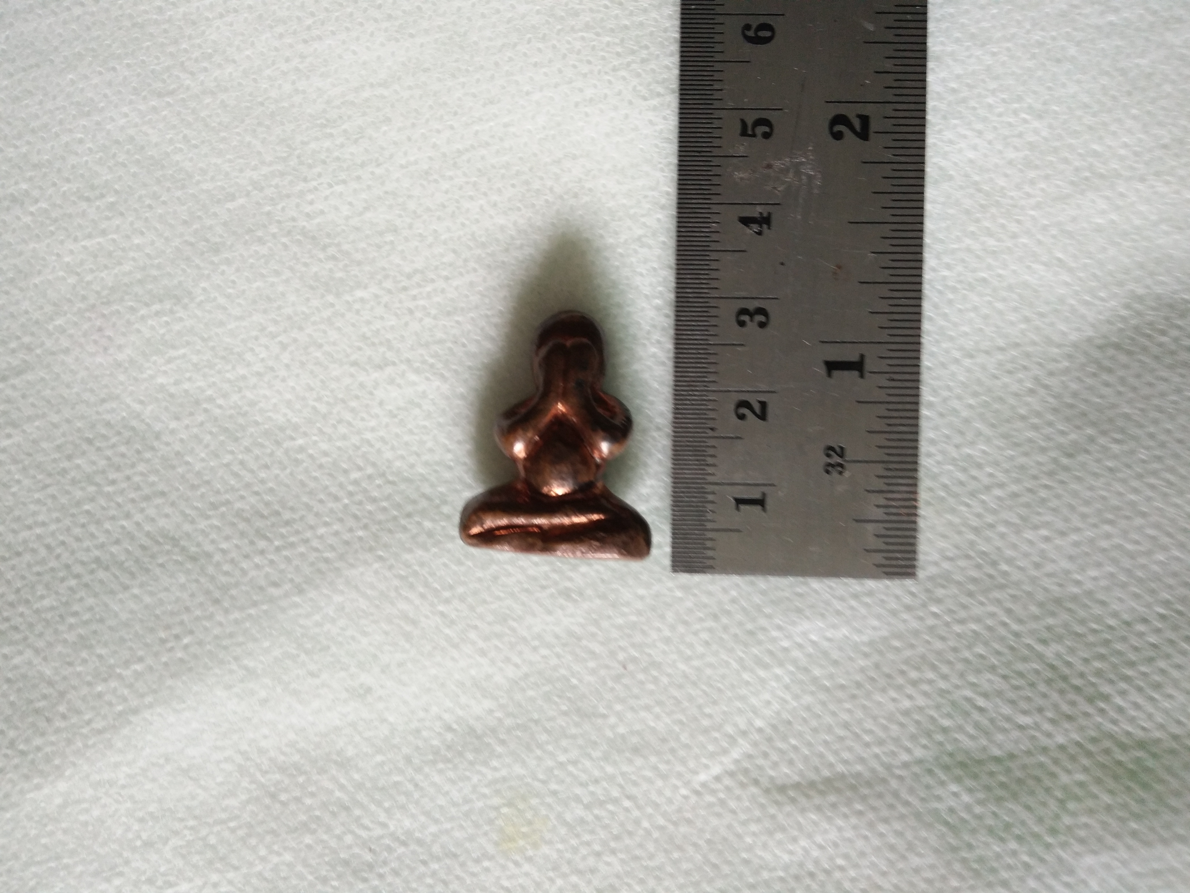 พระปิดตาโลหะ อุดผงโสฬส ลต.วาส วัดสะพานสูง(โค้ดด้านหลัง)