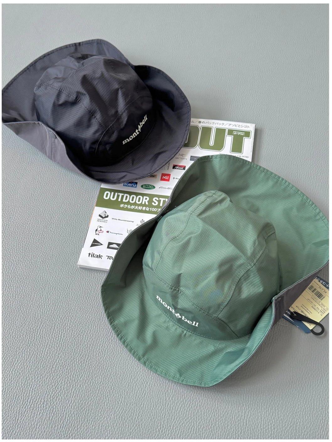หมวกเดินป่า ตกปลา Montbell Gore-Tex Storm hat ของใหม่ ของแท้ พร้อมส่งจากไทย หมวกกันน้ำ Bucket
