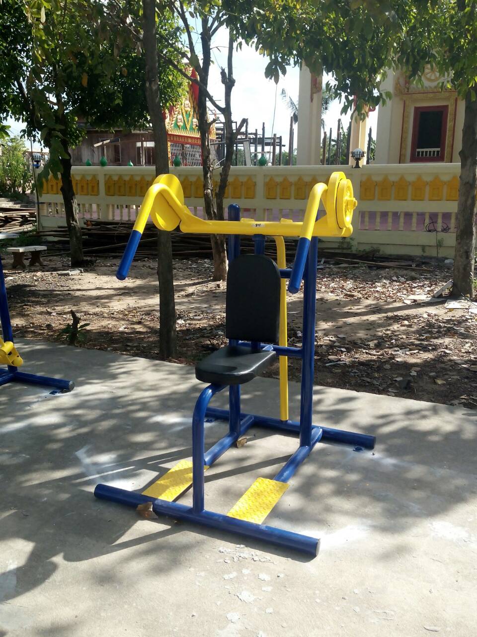 รหัส SM ผลงานติดตั้ง (สวนสาธารณะทุ่งศรีเมือง อ.เมือง จ.อุบลราชธานี) เครื่องออกกำลังกายกลางแจ้ง