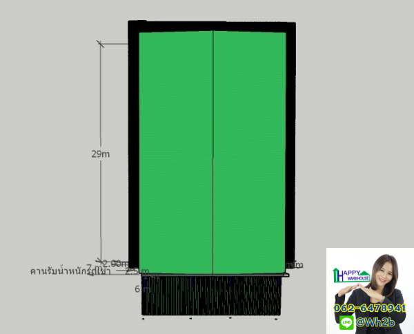 โกดังสำเร็จรูป ซาฟารีเวิลขนาด17x29x7 เมตร