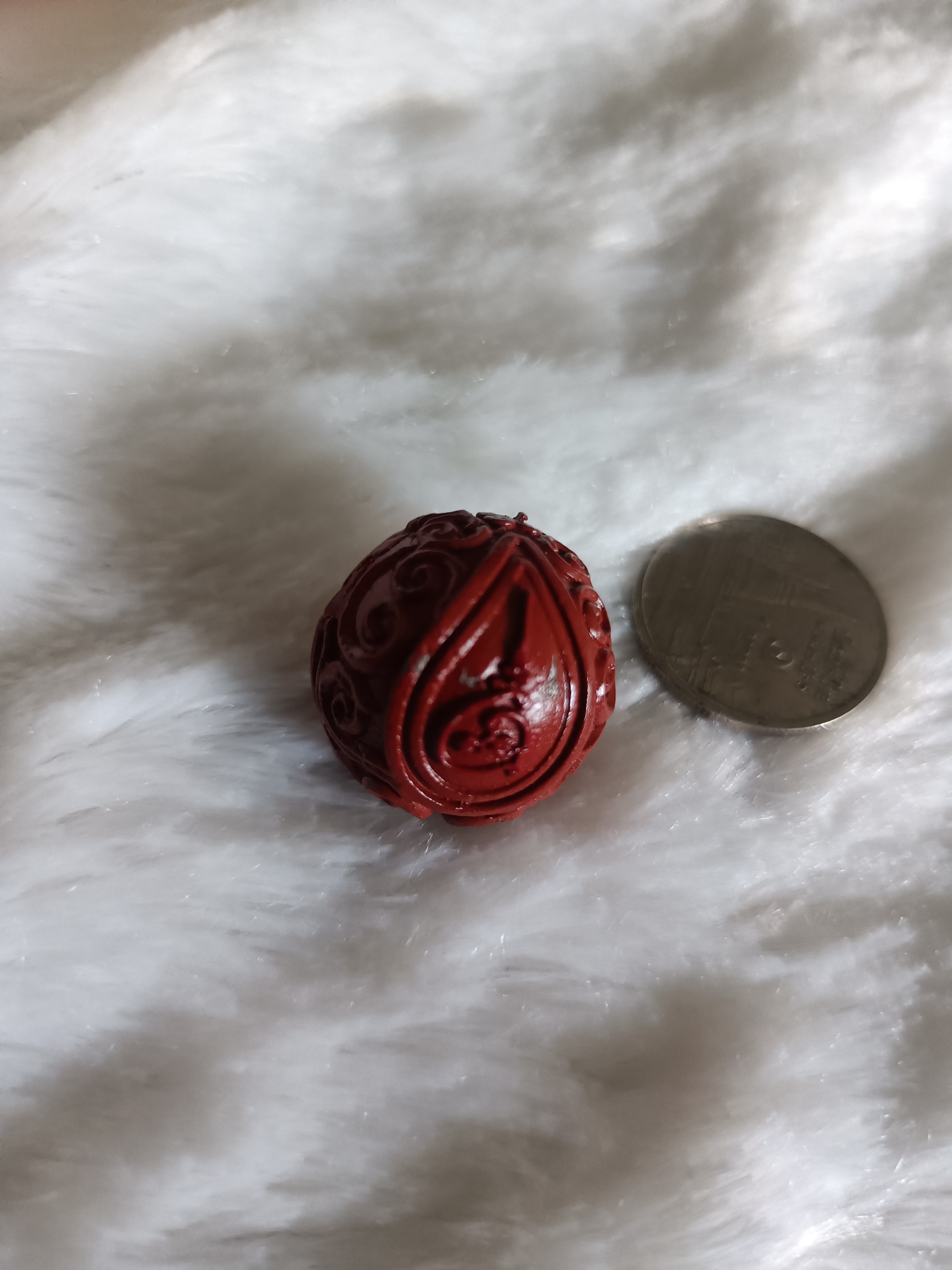 ลูกอมเพลิงพระกาฬ (ไม่เพ้นท์สี) ขนาดเล็ก (๑ ใน ๔๐๐) หลวงพ่อเอก สำนักสงฆ์เขาธัมมสรณ์ ปี 67