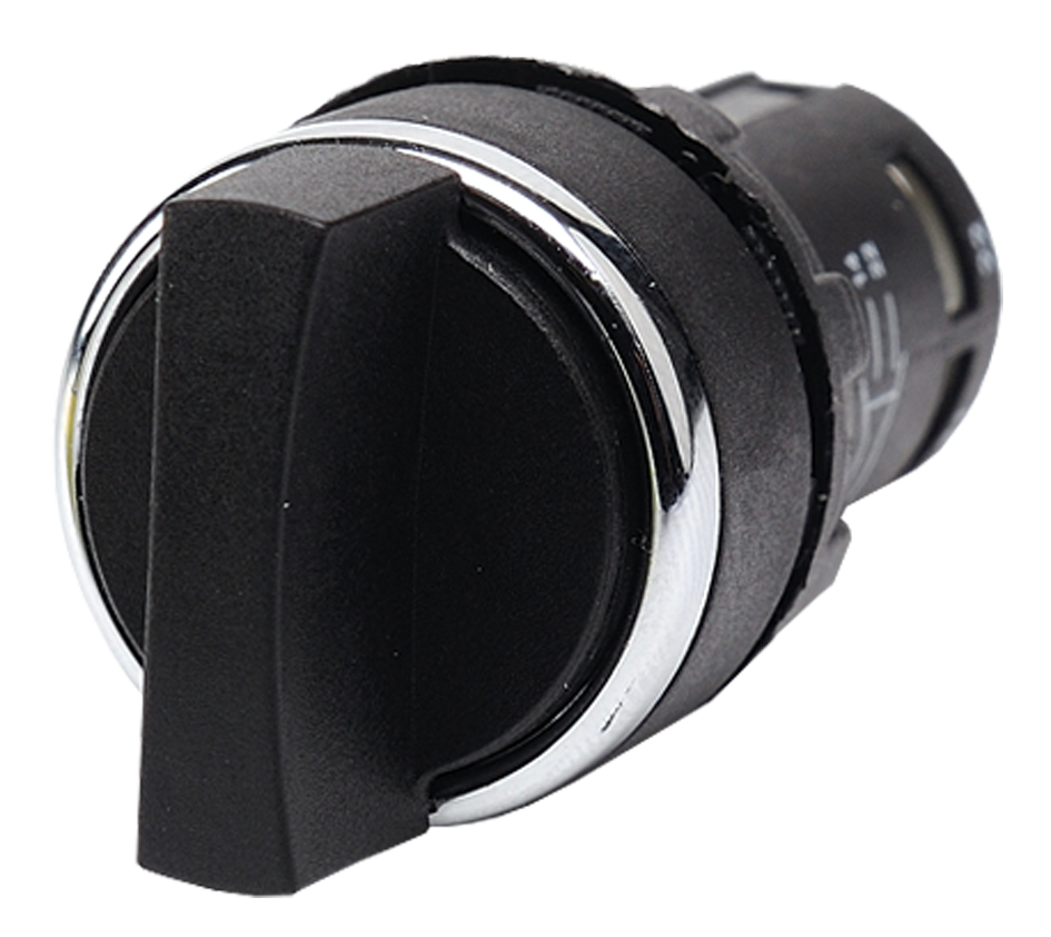 Selector Switch 22mm. รุ่น MB101S30 หน้าสัมผัส 2NO ตำแหน่ง II-0-I แบรนด์ EMAS