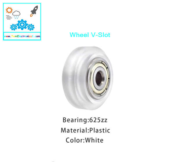 Wheel POM V-slot Bearing Bore 5mm