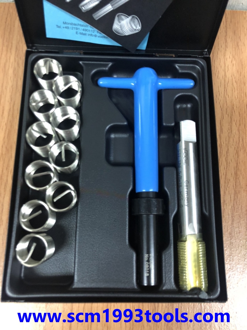 VCOIL วีคอยล์ สปริงเสริมเกลียวชุด ชุดซ่อมต๊าป UNF 9/16นิ้วx18 Thread Repair Kits # 04130