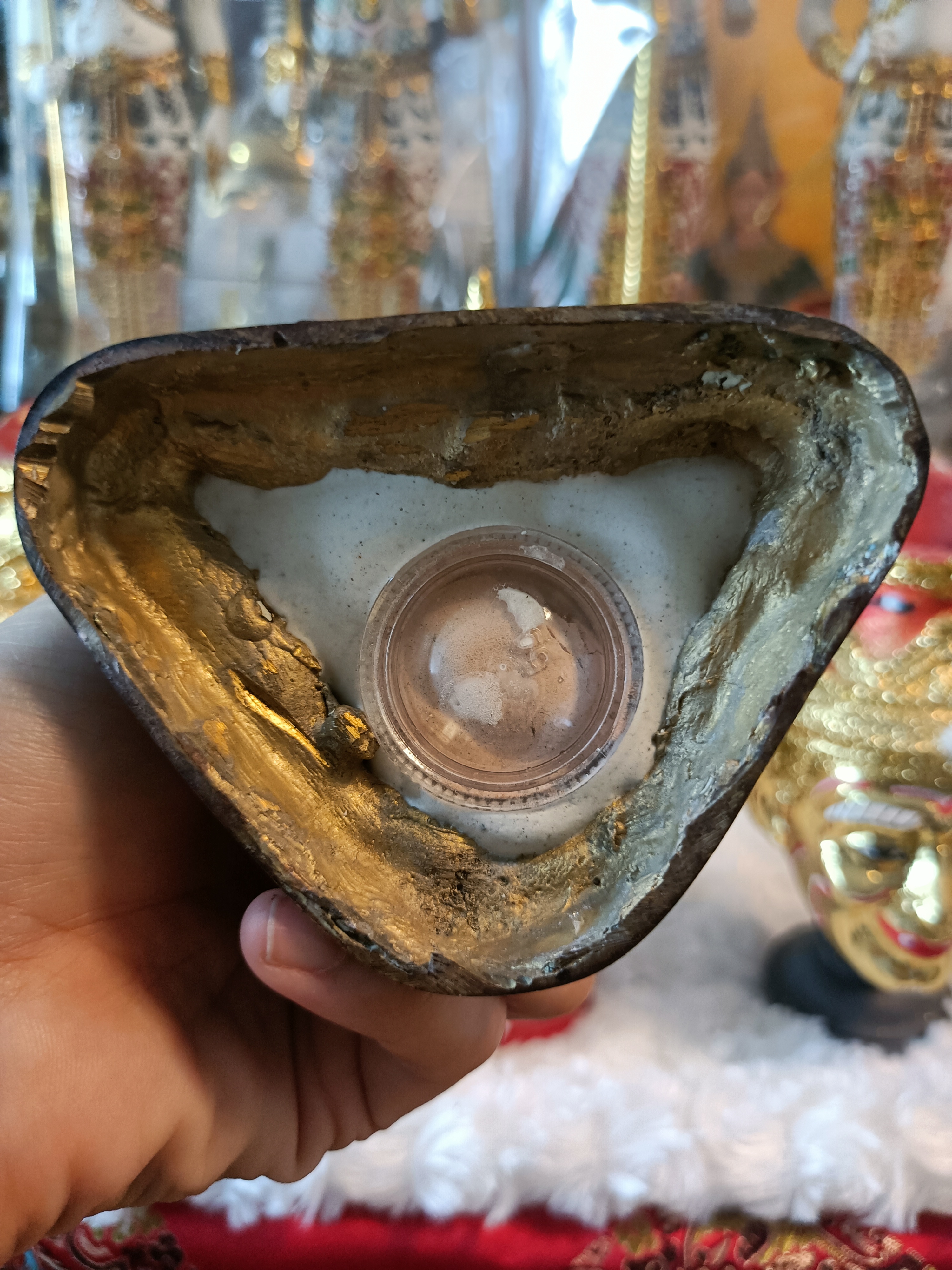 รูปเหมือนหลวงปู่ดู่ พรหมปัญโญ no.223 หน้าตัก 3 นิ้ว อิริยาบถเจริญพระกรรมฐาน