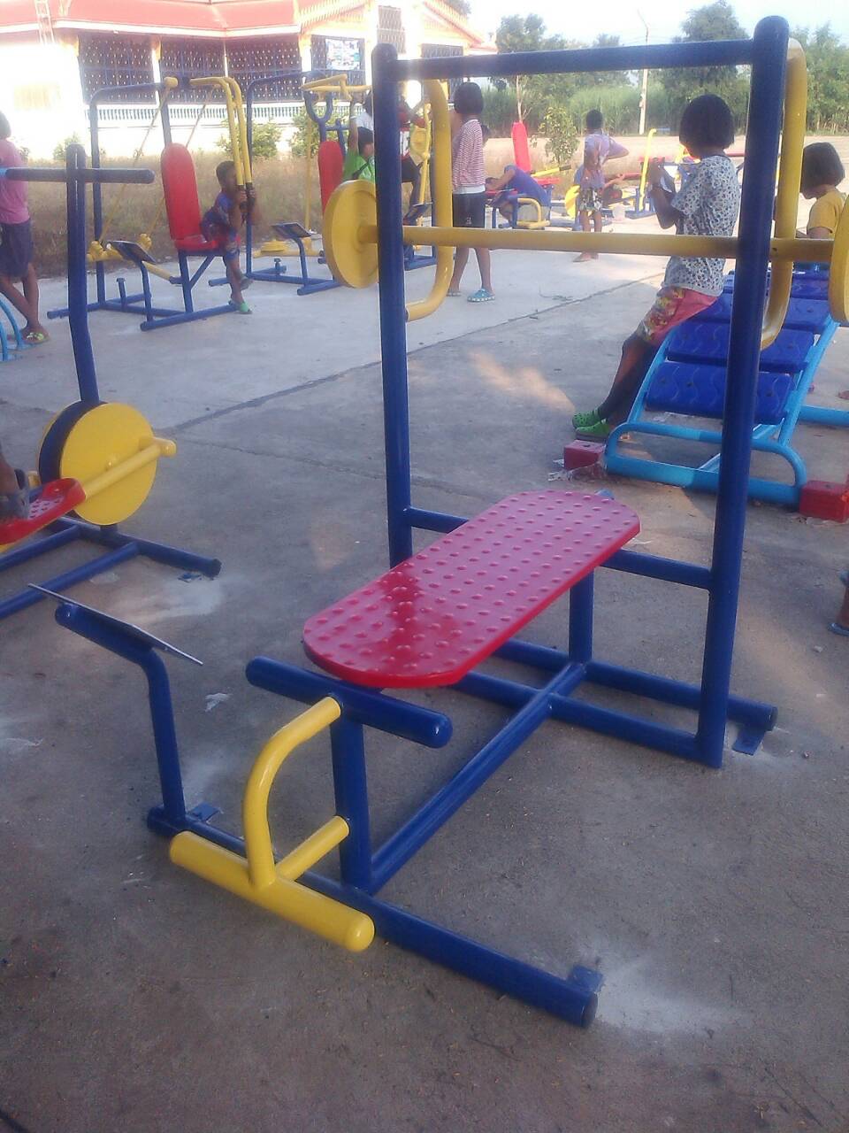 รหัส OUL ผลงานติดตั้ง (อบต.หนองกุลา อ.บางระกำ จ.พิษณุโลก) เครื่องออกกำลังกายกลางแจ้ง