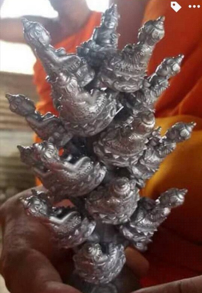 พระอุปคุตชัยวัฒน์ สำเร็จสัมฤทธิ์ 2559 พระอาจารย์เล็กปลุกเสก (แร่นกเขาเปล้า)