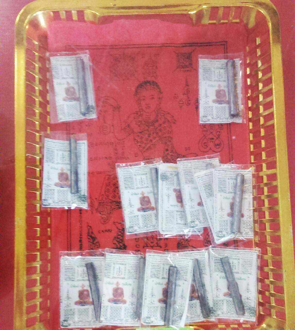 ตะกรุดตะกั่ว หลวงพ่อคง วัดเขากลิ้ง (ซองเดิมจากวัด)