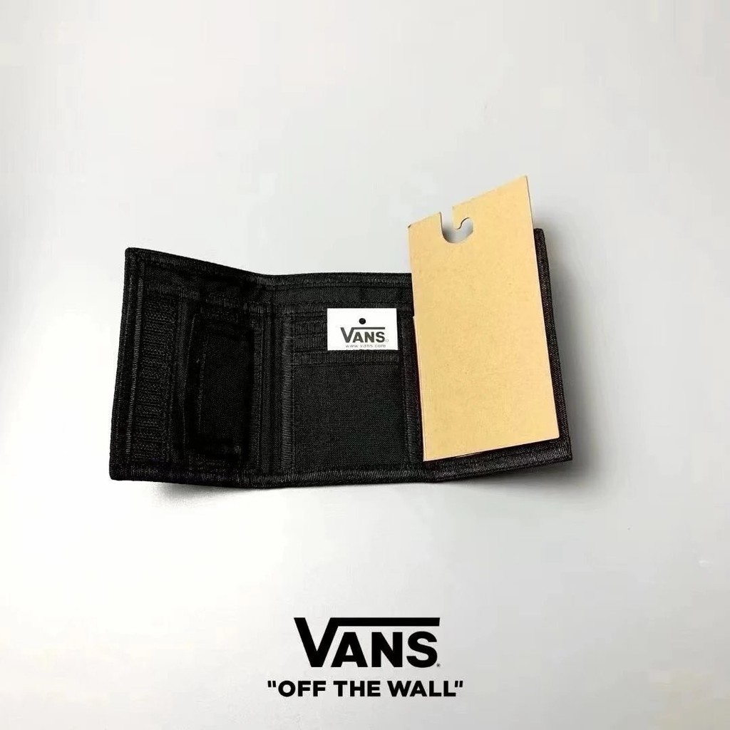 กระเป๋าสตางค์ Vans Slipped Wallet - Black ของแท้ พร้อมส่งจากไทย