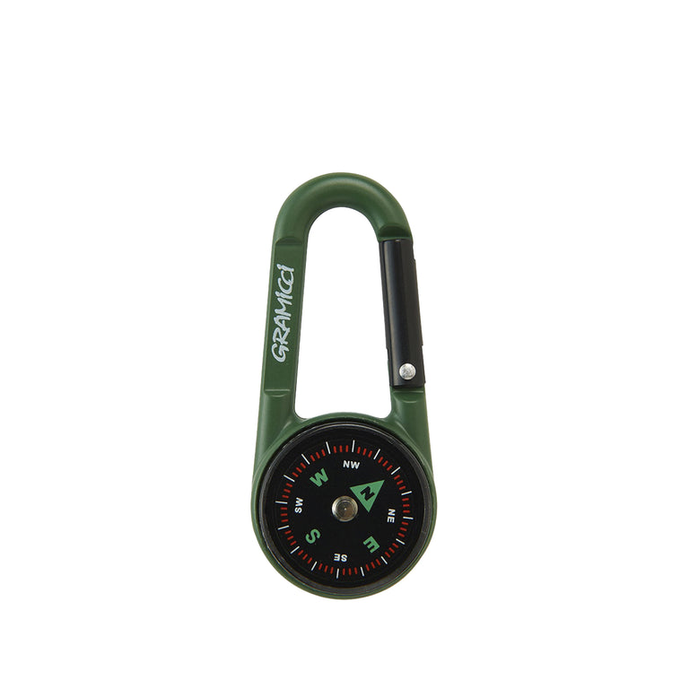 คาราบิเนอร์ เข็มทิศ วัดอุณหภูมิ Gramicci Compass Carabiner Thermometer ของใหม่ ของแท้ พร้อมส่ง