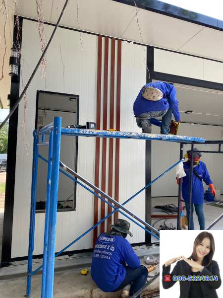 ออฟฟิศสำเร็จรูป บ้านสำเร็จรูป สมุทรปราการ ขนาด4.00x8.00 เมตร