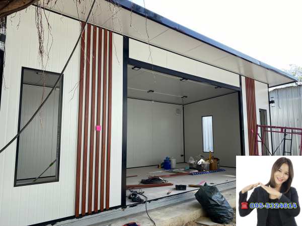 ออฟฟิศสำเร็จรูป บ้านสำเร็จรูป สมุทรปราการ ขนาด4.00x8.00 เมตร
