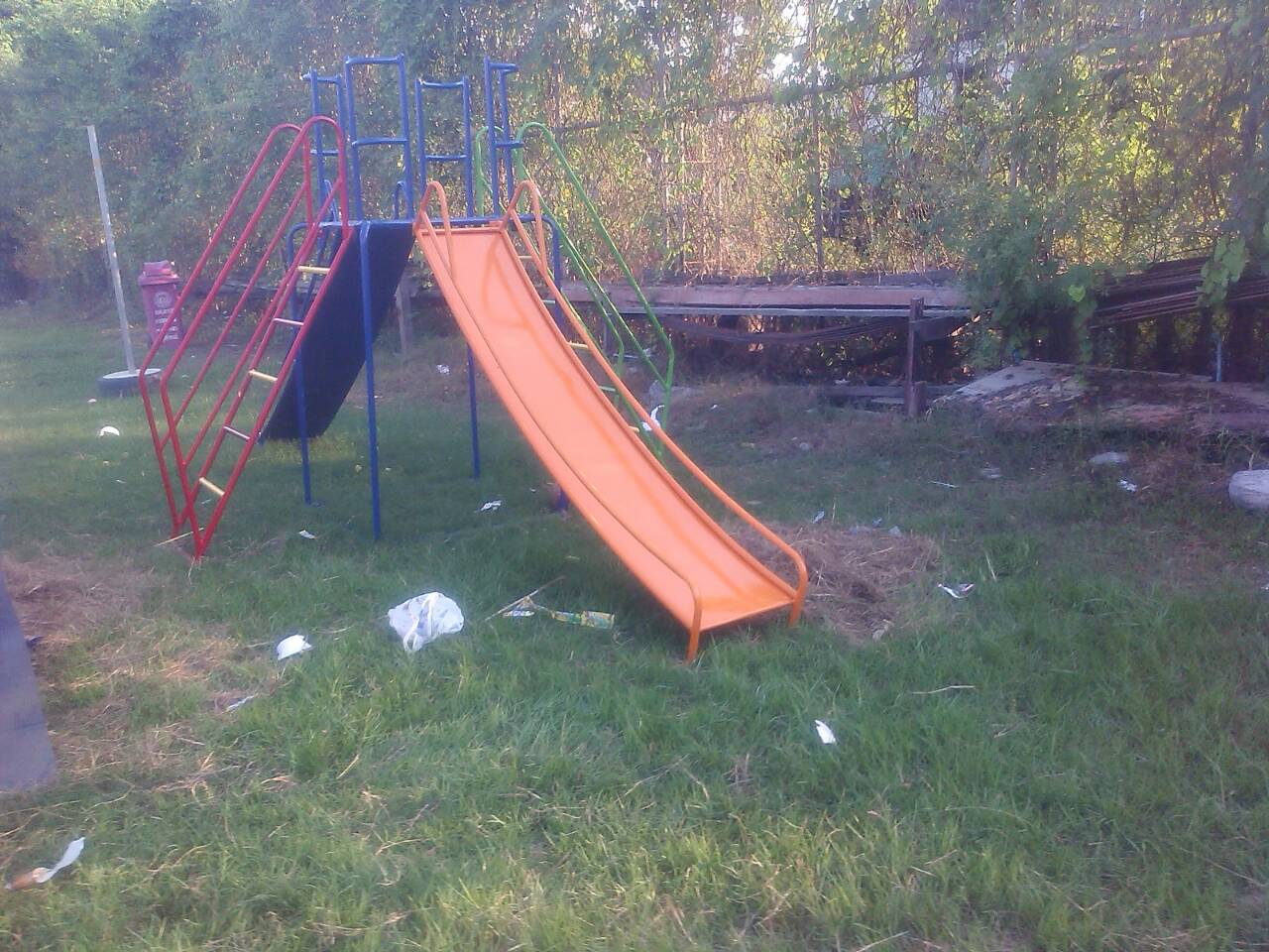 รหัส PG ผลงานติดตั้ง (สุเหร่าปากครองสำลี-บางบัวทอง จ.นนทบุรี) เครื่องเล่นสนามกลางแจ้งสำหรับเด็ก